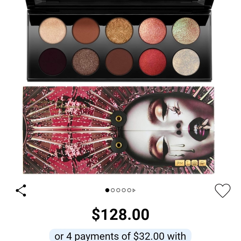 Pat McGrath Black and Gold Eyeshadow Palette